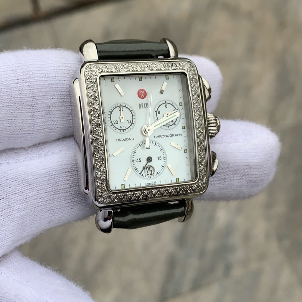 Michele Deco Diamond Bezel Ladies Watch